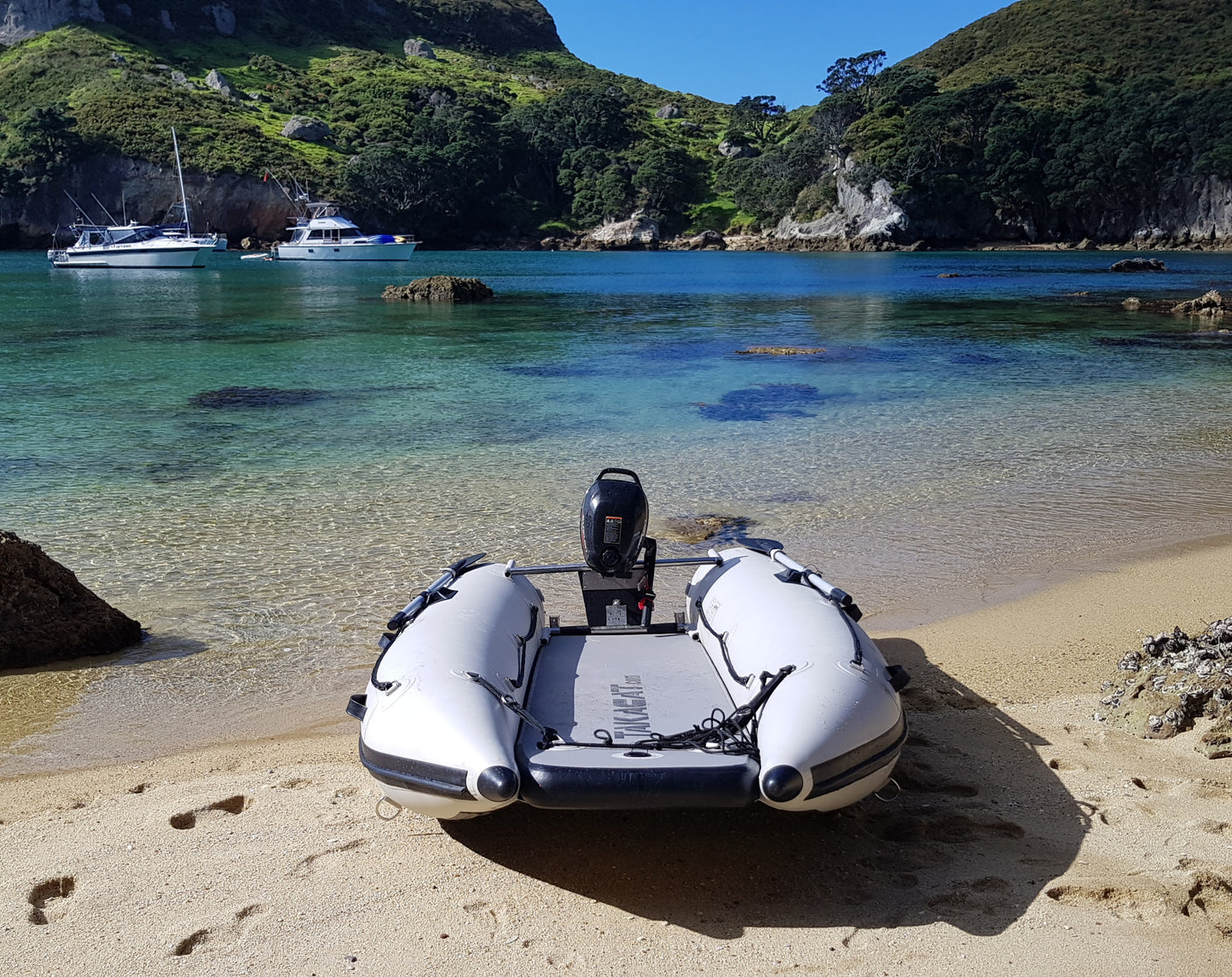 Takacat LX lite Inflatable catamaran boat fishing dinghy tender ultralight