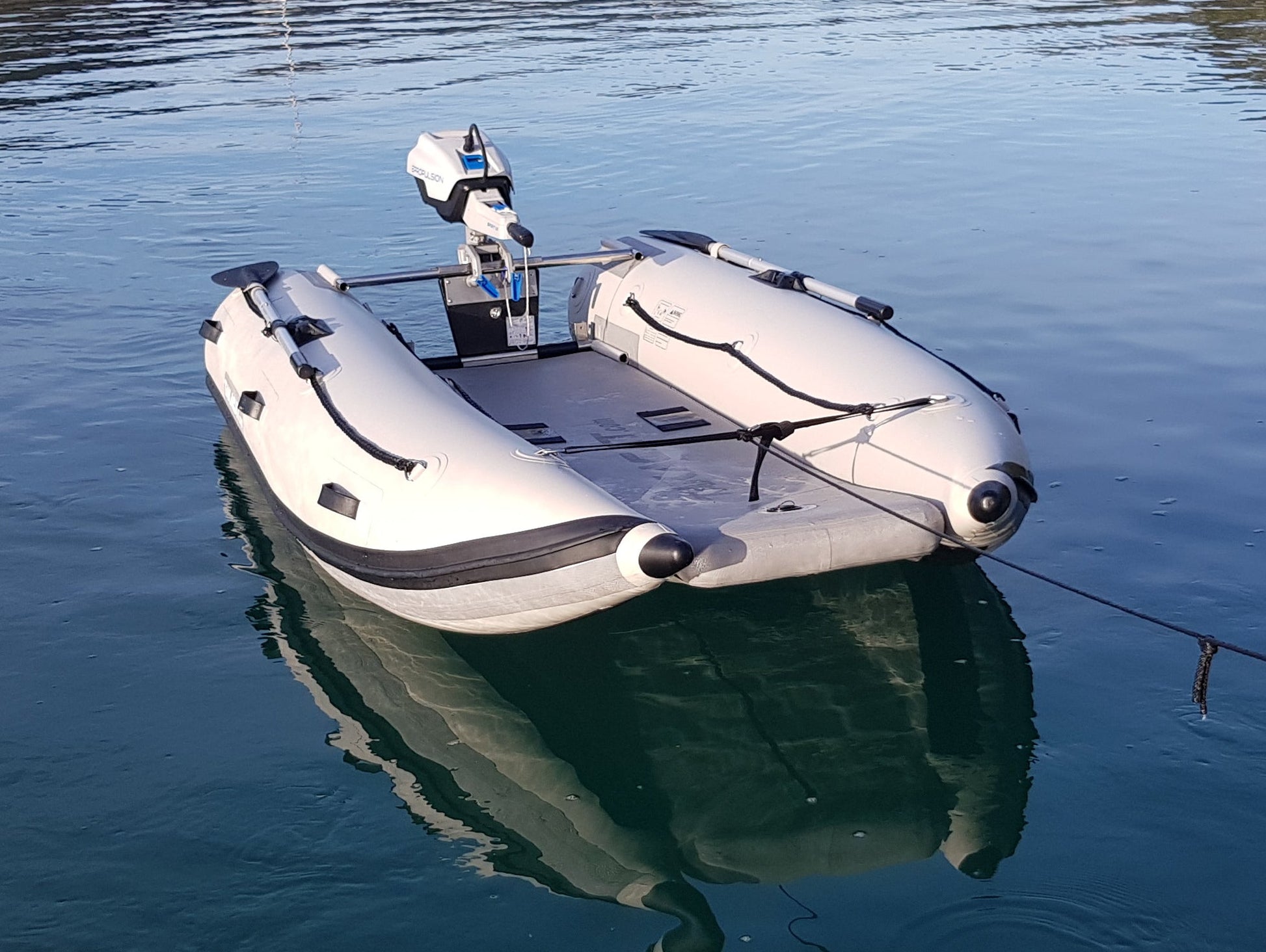 Takacat LX lite Inflatable catamaran boat fishing dinghy tender ultralight